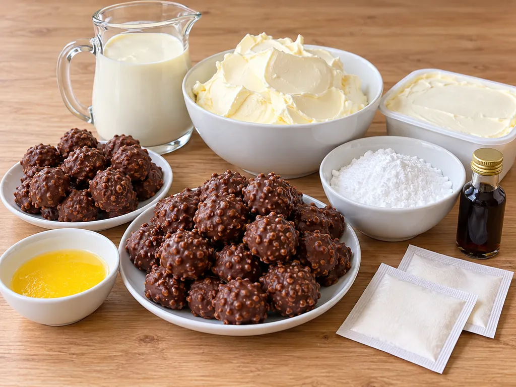 Składniki na ciasto Maltikeks: ciasteczka, śmietana, mascarpone i masło